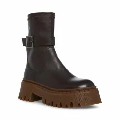 STEVEMADDEN EVERLY BROWN LEATHER