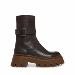 STEVEMADDEN EVERLY BROWN LEATHER