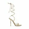 STEVEMADDEN EVITA GOLD SNAKE Women's Shoes