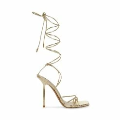 STEVEMADDEN EVITA GOLD SNAKE Women's Shoes