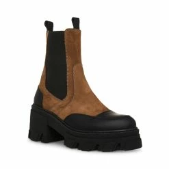 STEVEMADDEN FACTOR KHAKI/BLACK Women's Shoes