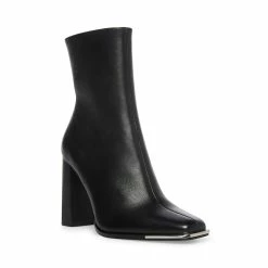 SteveMadden Women's Shoes FALCON BLACK LEATHER
