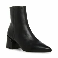 STEVEMADDEN FARIS BLACK LEATHER Women's Shoes