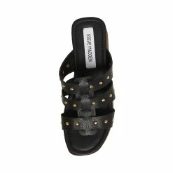 STEVEMADDEN FIONA BLACK LEATHER Women's Shoes