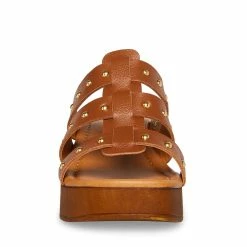 STEVEMADDEN Women's Shoes FIONA TAN LEATHER