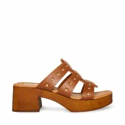 STEVEMADDEN Women's Shoes FIONA TAN LEATHER