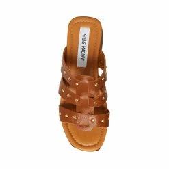 STEVEMADDEN Women's Shoes FIONA TAN LEATHER