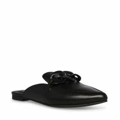 STEVEMADDEN FLEUR BLACK LEATHER Women's Shoes