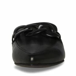 STEVEMADDEN FLEUR BLACK LEATHER Women's Shoes