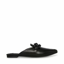 STEVEMADDEN FLEUR BLACK LEATHER Women's Shoes