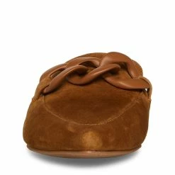 STEVEMADDEN FLEUR COGNAC SUEDE