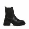 STEVEMADDEN GARTH BLACK LEATHER Women's Shoes