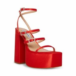 STEVEMADDEN GIA RED SATIN