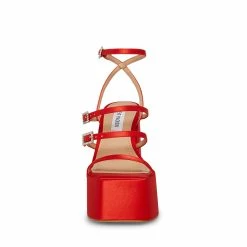 STEVEMADDEN GIA RED SATIN