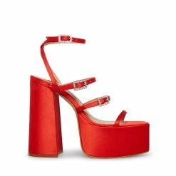 STEVEMADDEN GIA RED SATIN