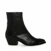 STEVEMADDEN Women's Shoes GREYSON BLACK LEATHER