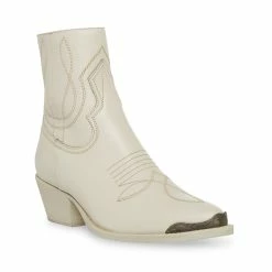 STEVEMADDEN GREYSON BONE LEATHER Women's Shoes