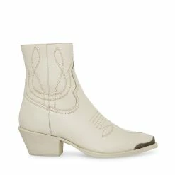 STEVEMADDEN GREYSON BONE LEATHER Women's Shoes
