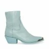 STEVEMADDEN Women's Shoes GREYSON BABY BLUE LEATHER