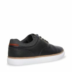 SteveMadden GULLY BLACK LEATHER Men's