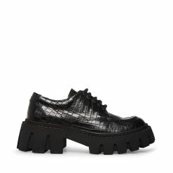 STEVEMADDEN HADLEY BLACK CROCODILE