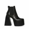 STEVEMADDEN HUSTLE BLACK LEATHER