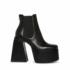 STEVEMADDEN HUSTLE BLACK LEATHER