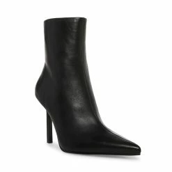 STEVEMADDEN Women's Shoes IYANNA BLACK LEATHER