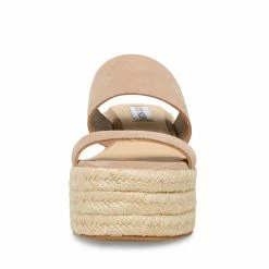 STEVEMADDEN Women's Shoes JANE TAUPE SUEDE