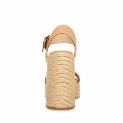 STEVEMADDEN Women's Shoes JANICE TAN NUBUCK