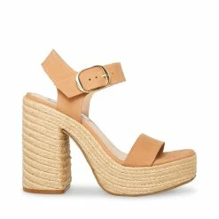 STEVEMADDEN Women's Shoes JANICE TAN NUBUCK
