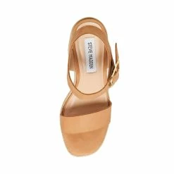 STEVEMADDEN Women's Shoes JANICE TAN NUBUCK