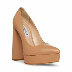 STEVEMADDEN JASMINE TAN LEATHER Women's Shoes