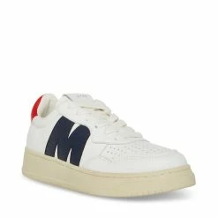 STEVEMADDEN JAZZ WHITE/NAVY Women's Shoes