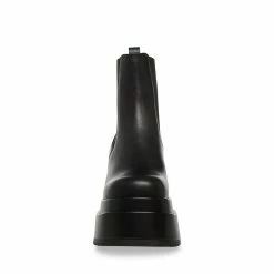 STEVEMADDEN Women's Shoes JESSE BLACK LEATHER