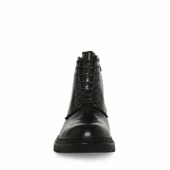 STEVEMADDEN JESSEE BLACK LEATHER Men's