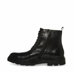 STEVEMADDEN JESSEE BLACK LEATHER Men's