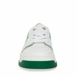 STEVEMADDEN Women's Shoes JOEY WHITE/GREEN