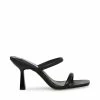 STEVEMADDEN Women's Shoes JOY BLACK LEATHER