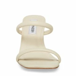 STEVEMADDEN JOY WHITE LEATHER Women's Shoes