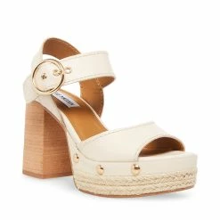 STEVEMADDEN KAMILLE BONE LEATHER