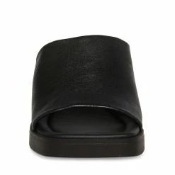 STEVEMADDEN Women's Shoes KATE BLACK LEATHER