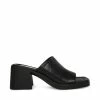 STEVEMADDEN Women's Shoes KATE BLACK LEATHER