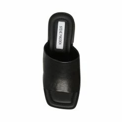 STEVEMADDEN Women's Shoes KATE BLACK LEATHER
