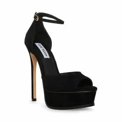 STEVEMADDEN KEIKO BLACK SUEDE