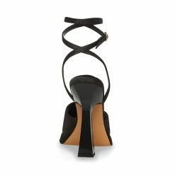 STEVEMADDEN KENDALL BLACK SATIN