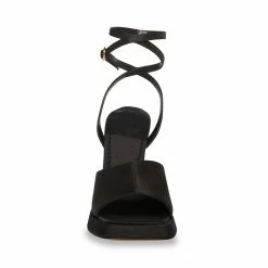 STEVEMADDEN KENDALL BLACK SATIN