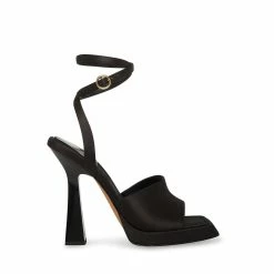 STEVEMADDEN KENDALL BLACK SATIN
