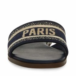 STEVEMADDEN Women's Shoes KNOX NAVY MULTI