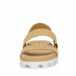 STEVEMADDEN Women's Shoes LANDMARK RAFFIA